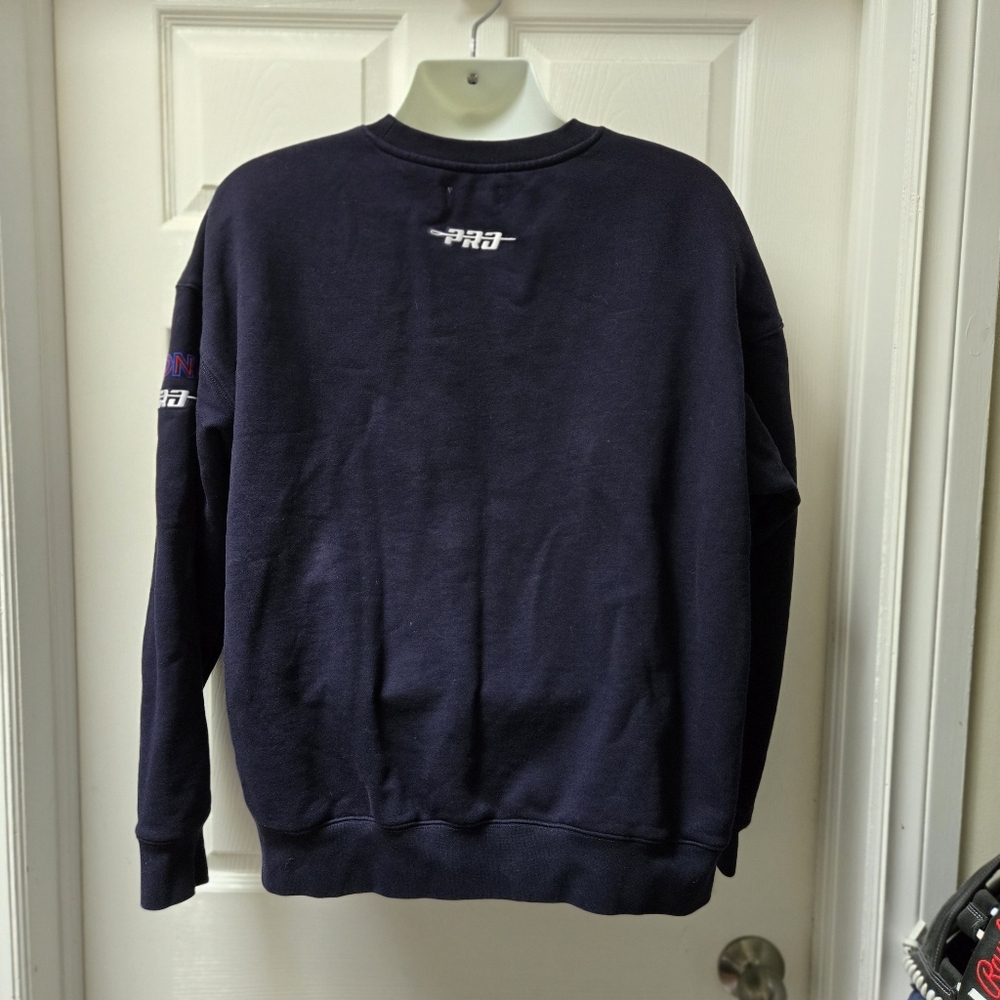 Pro Standard Toronto Blue Jays Embroidered Crewneck Sweatshirt MLB Navy - Picture 4 of 9